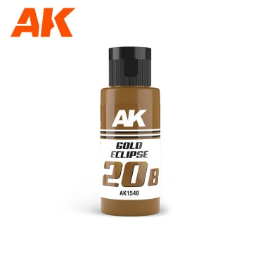 AK Interactive 1540 Dual Exo: 20B Gold Eclipse Acrylic Paint 60ml Bottle