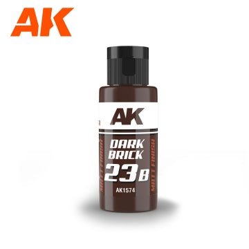 AK Interactive 1574 Dual Exo Scenery: 23B Dark Brick Acrylic Paint 60ml Bottle