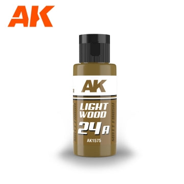 AK Interactive 1575 Dual Exo Scenery: 24A Light Wood Acrylic Paint 60ml Bottle