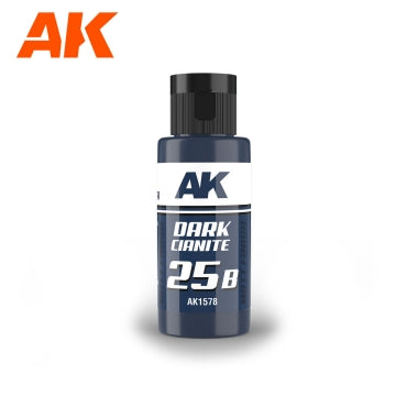 AK Interactive 1578 Dual Exo Scenery: 25B Dark Cianite Acrylic Paint 60ml Bottle