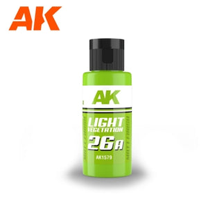 AK Interactive 1579 Dual Exo Scenery: 26A Light Vegetation Acrylic Paint 60ml Bottle