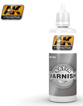 AK Interactive 191 Satin Acrylic Varnish 60ml Bottle