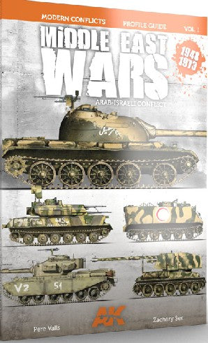 AK Interactive 284 Modern Conflicts Vol.1: Middle East Wars 1948-1973 Profile Guide Book (D)