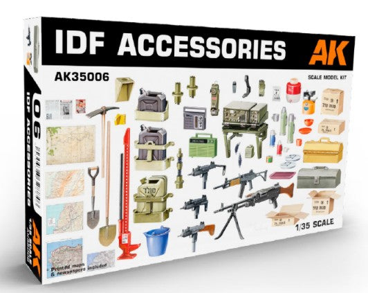 AK Interactive 35006 1/35 IDF Accessories (Plastic Kit)