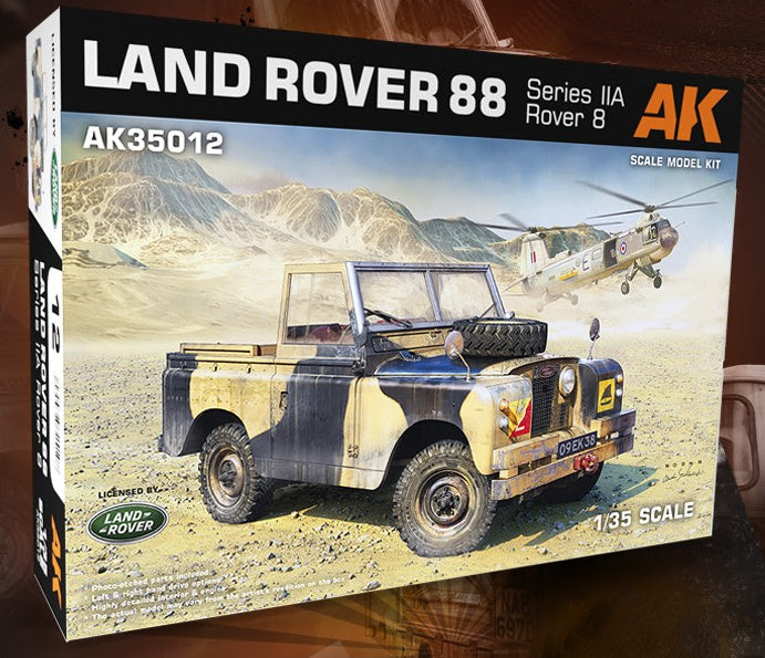 AK Interactive 35012 1/35 Land Rover 88 Series IIA Rover 8 Vehicle (Plastic Kit)