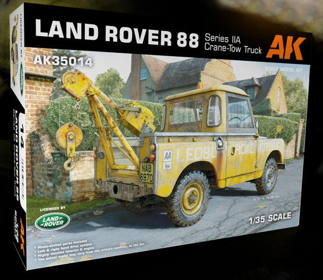 AK Interactive 35014 1/35 Land Rover 88 Series IIA Crane-Tow Truck (Plastic Kit)