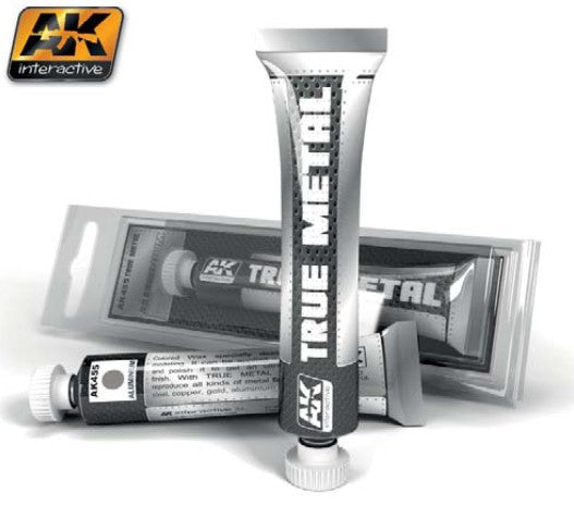 AK Interactive 455 True Metal: Aluminum Wax Paint 20ml Tube