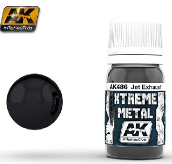 AK Interactive 486 Xtreme Metal: Jet Exhaust Metallic Paint 30ml Bottle