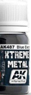 AK Interactive 487 Xtreme Metal: Blue Electric Metallic Paint 30ml Bottle