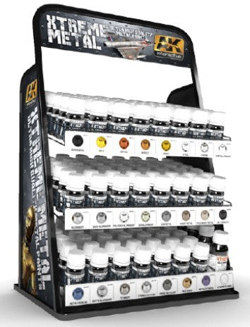 AK Interactive 51006 Xtreme Metal Paint Deal (3 each 23 colors & #470 cleaner) to be ordered w/51006R Rack