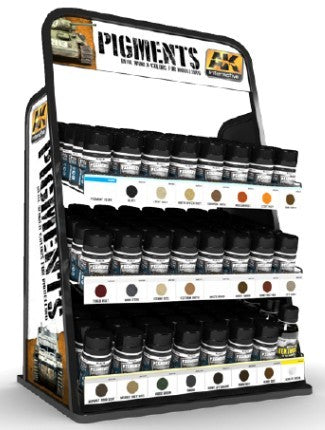 AK Interactive 51007 Pigment Paint Deal (3 each 23 colors & #665 Texturizer) to be ordered w/51007R Rack