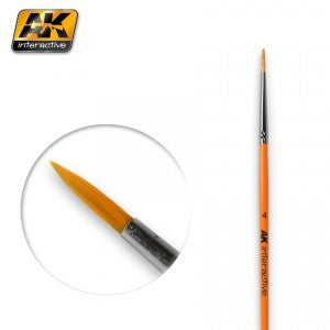 AK Interactive 605 4 Size Synthetic Round Brush