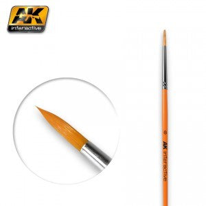 AK Interactive 606 6 Size Synthetic Round Brush