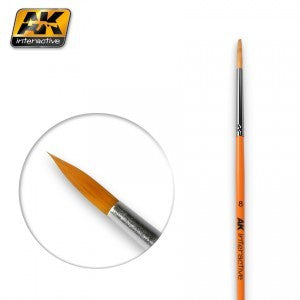 AK Interactive 607 8 Size Synthetic Round Brush
