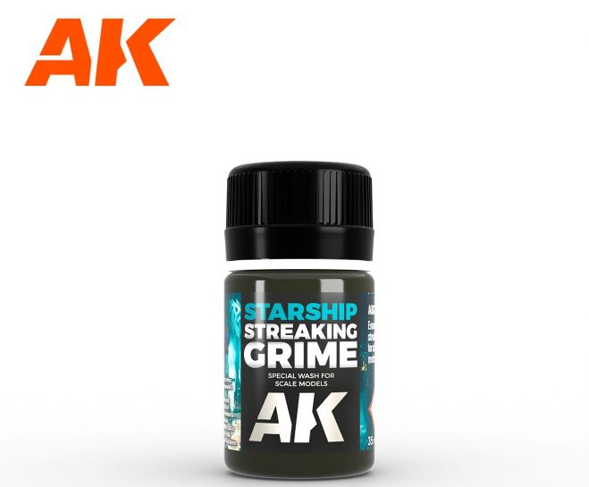 AK Interactive 637 Starship Streaking Grime Enamel Paint 35ml Bottle