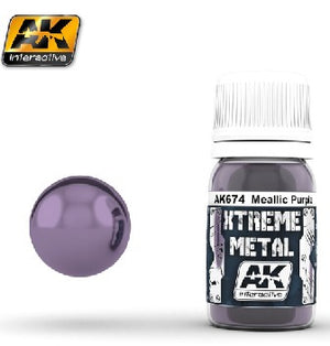 AK Interactive 674 Xtreme Metal: Purple Metallic Paint 30ml Bottle
