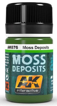 AK Interactive 676 Moss Deposit Enamel Paint 35ml Bottle
