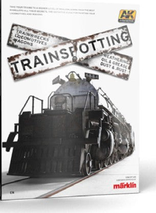 AK Interactive 696 Trainspotting: Trainwrecks, Locomotives & Wagons Book (D)