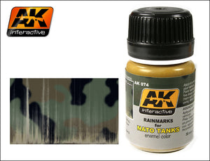 AK Interactive 74 NATO Tank Rainmarks Enamel Paint 35ml Bottle
