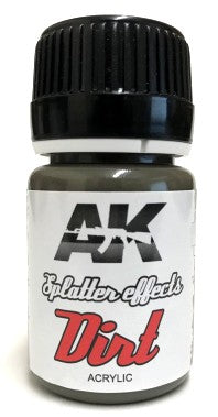 AK Interactive 8086 Splatter Effects Dirt Acrylic 35ml Bottle (D)