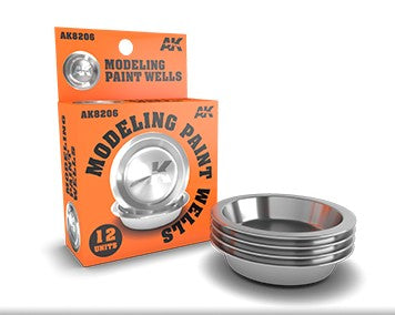 AK Interactive 8206 Aluminum Modeling Paint Wells (12)