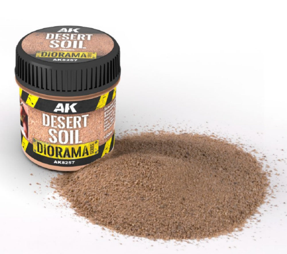 AK Interactive 8257 Diorama Series: Desert Soil 100ml Bottle