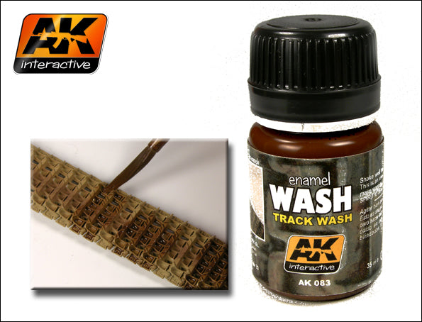 AK Interactive 83 Track Wash Enamel Paint 35ml Bottle