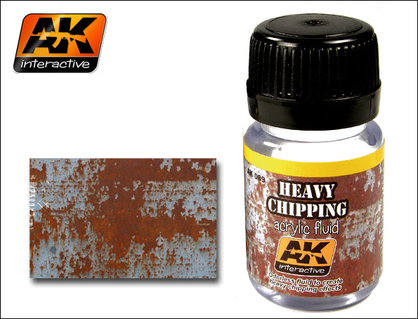 AK Interactive 89 Heavy Chipping Effects Acrylic Paint 35ml Bottle