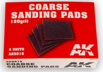 AK Interactive 9016 Coarse Sanding Pads 120 Grit (4)