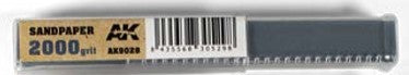 AK Interactive 9028 Wet Sandpaper Strips 2000 Grit (50)