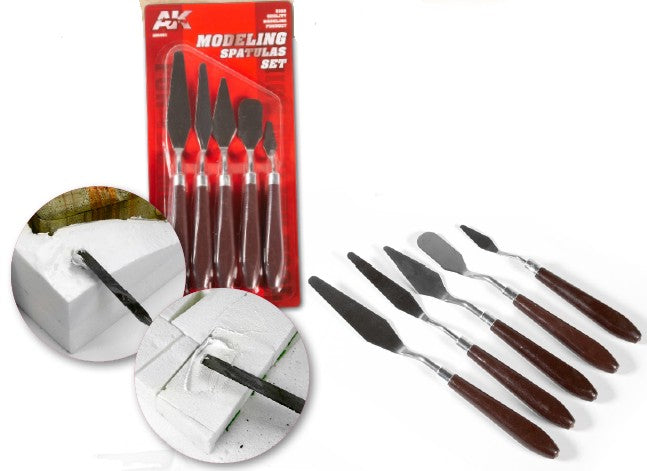 AK Interactive 9051 Modeling Spatulas Set (5)