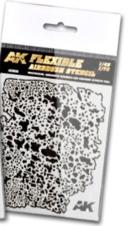 AK Interactive 9080 Flexible Airbrush Stencil for 1/48, 1/72