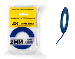 AK Interactive 9182 Blue Masking Tape for Curves 2mm