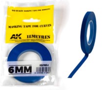 AK Interactive 9184 Blue Masking Tape for Curves 6mm