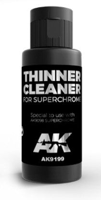 AK Interactive 9199 Super Chrome Thinner/Cleaner 60ml Bottle