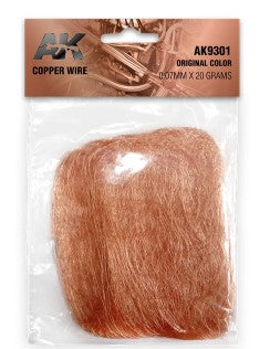 AK Interactive 9301 Copper Wire 0.07mm x 20 grams