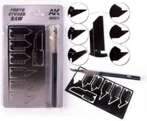 AK Interactive 9311 Photo-Etched Saw Set w/7 Tips