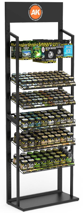 AK Interactive EXP0001 Diorama Display Deal w/FREE Rack (Consists of 49 different products)