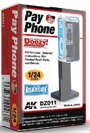 AK Interactive DZ11 1/24 Doozy Series: Pay Phone (Resin)