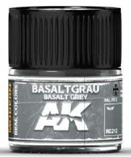 AK Interactive RC212 Real Colors: Basalt Grey RAL7012 Acrylic Lacquer Paint 10ml Bottle