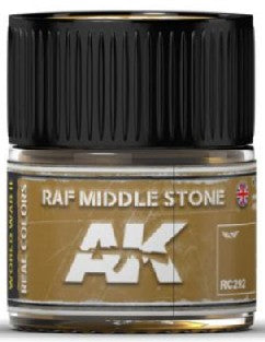 AK Interactive RC292 Real Colors: RAF Middle Stone Acrylic Lacquer Paint 10ml Bottle