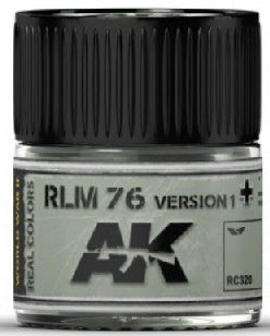 AK Interactive RC320 Real Colors: RLM76 Version 1 Blue Acrylic Lacquer Paint 10ml Bottle