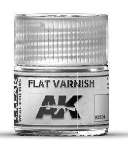 AK Interactive RC500 Real Colors: Flat Acrylic Lacquer Varnish 10ml Bottle