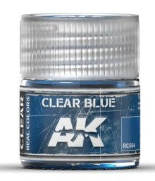 AK Interactive RC504 Real Colors: Clear Blue Acrylic Lacquer Paint 10ml Bottle