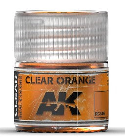 AK Interactive RC506 Real Colors: Clear Orange Acrylic Lacquer Paint 10ml Bottle
