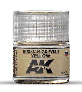 AK Interactive RC99 Real Colors: Russian Greyish Yellow Acrylic Lacquer Paint 10ml Bottle