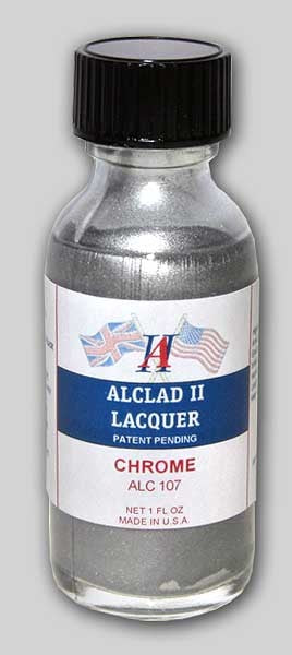 Alclad II 107 1oz. Bottle Chrome Lacquer for Plastic