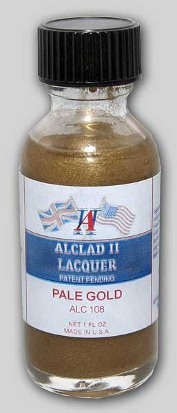 Alclad II 108 1oz. Bottle Pale Gold Lacquer