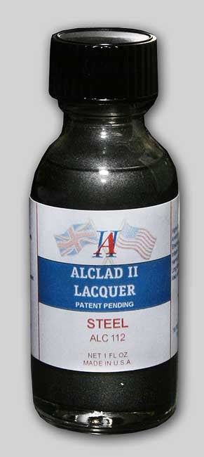 Alclad II 112 1oz. Bottle Steel Lacquer