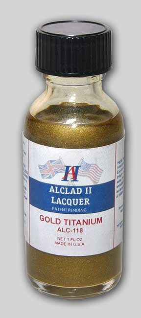 Alclad II 118 1oz. Bottle Titanium Gold Lacquer